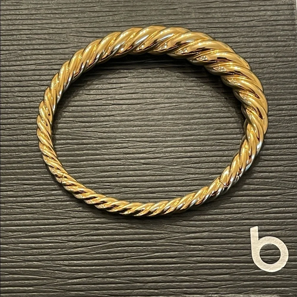 David Yurman Pure Form Cable Bracelet in 18K Yellow Gold/9.5mm
